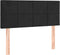 vidaXL - Hoofdbord - 100x5x78/88 - cm - fluweel - zwart