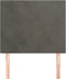 vidaXL - Hoofdbord - 100x5x78/88 - cm - fluweel - zwart
