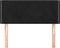 vidaXL - Hoofdbord - 100x5x78/88 - cm - fluweel - zwart