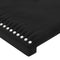 vidaXL - Hoofdbord - 100x5x78/88 - cm - fluweel - zwart