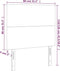 vidaXL - Hoofdbord - 100x5x78/88 - cm - fluweel - zwart