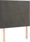 vidaXL - Hoofdbord - 100x5x78/88 - cm - fluweel - zwart