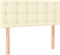 vidaXL - Hoofdbord - 100x5x78/88 - cm - kunstleer - crèmekleurig