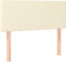 vidaXL - Hoofdbord - 100x5x78/88 - cm - kunstleer - crèmekleurig
