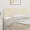 vidaXL - Hoofdbord - 100x5x78/88 - cm - kunstleer - crèmekleurig