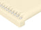 vidaXL - Hoofdbord - 100x5x78/88 - cm - kunstleer - crèmekleurig