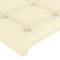 vidaXL - Hoofdbord - 100x5x78/88 - cm - kunstleer - crèmekleurig