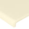 vidaXL - Hoofdbord - 100x5x78/88 - cm - kunstleer - crèmekleurig