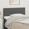 vidaXL - Hoofdbord - 100x5x78/88 - cm - kunstleer - grijs