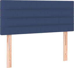 vidaXL - Hoofdbord - 100x5x78/88 - cm - stof - blauw