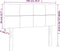 vidaXL - Hoofdbord - 100x5x78/88 - cm - stof - blauw