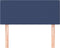 vidaXL - Hoofdbord - 100x5x78/88 - cm - stof - blauw