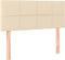 vidaXL - Hoofdbord - 100x5x78/88 - cm - stof - crèmekleurig