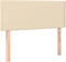 vidaXL - Hoofdbord - 100x5x78/88 - cm - stof - crèmekleurig