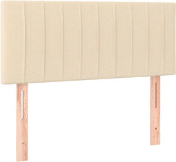 vidaXL - Hoofdbord - 100x5x78/88 - cm - stof - crèmekleurig