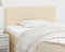 vidaXL - Hoofdbord - 100x5x78/88 - cm - stof - crèmekleurig