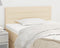 vidaXL - Hoofdbord - 100x5x78/88 - cm - stof - crèmekleurig