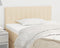 vidaXL - Hoofdbord - 100x5x78/88 - cm - stof - crèmekleurig