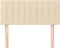vidaXL - Hoofdbord - 100x5x78/88 - cm - stof - crèmekleurig