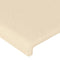 vidaXL - Hoofdbord - 100x5x78/88 - cm - stof - crèmekleurig