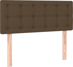 vidaXL - Hoofdbord - 100x5x78/88 - cm - stof - donkerbruin