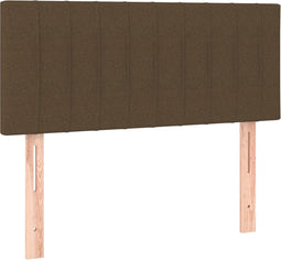 vidaXL - Hoofdbord - 100x5x78/88 - cm - stof - donkerbruin