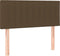 vidaXL - Hoofdbord - 100x5x78/88 - cm - stof - donkerbruin