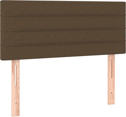 vidaXL - Hoofdbord - 100x5x78/88 - cm - stof - donkerbruin