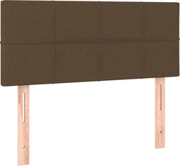 vidaXL - Hoofdbord - 100x5x78/88 - cm - stof - donkerbruin