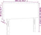 vidaXL - Hoofdbord - 100x5x78/88 - cm - stof - donkerbruin