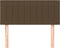 vidaXL - Hoofdbord - 100x5x78/88 - cm - stof - donkerbruin