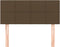 vidaXL - Hoofdbord - 100x5x78/88 - cm - stof - donkerbruin