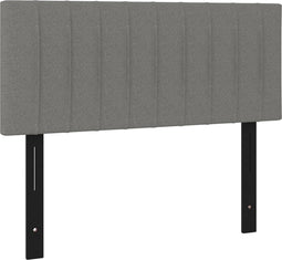 vidaXL - Hoofdbord - 100x5x78/88 - cm - stof - donkergrijs