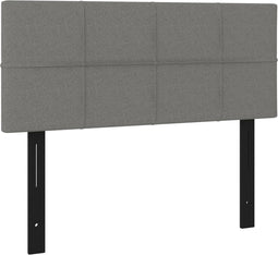vidaXL - Hoofdbord - 100x5x78/88 - cm - stof - donkergrijs