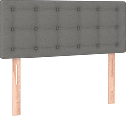 vidaXL - Hoofdbord - 100x5x78/88 - cm - stof - donkergrijs