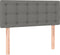 vidaXL - Hoofdbord - 100x5x78/88 - cm - stof - donkergrijs