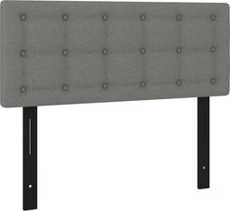 vidaXL - Hoofdbord - 100x5x78/88 - cm - stof - donkergrijs