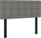 vidaXL - Hoofdbord - 100x5x78/88 - cm - stof - donkergrijs