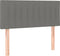 vidaXL - Hoofdbord - 100x5x78/88 - cm - stof - donkergrijs