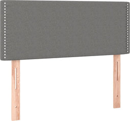 vidaXL - Hoofdbord - 100x5x78/88 - cm - stof - donkergrijs