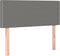 vidaXL - Hoofdbord - 100x5x78/88 - cm - stof - donkergrijs