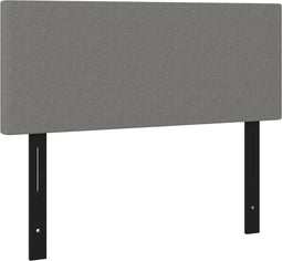 vidaXL - Hoofdbord - 100x5x78/88 - cm - stof - donkergrijs