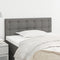 vidaXL - Hoofdbord - 100x5x78/88 - cm - stof - donkergrijs