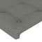 vidaXL - Hoofdbord - 100x5x78/88 - cm - stof - donkergrijs