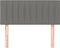 vidaXL - Hoofdbord - 100x5x78/88 - cm - stof - donkergrijs