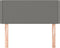 vidaXL - Hoofdbord - 100x5x78/88 - cm - stof - donkergrijs