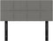 vidaXL - Hoofdbord - 100x5x78/88 - cm - stof - donkergrijs