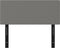 vidaXL - Hoofdbord - 100x5x78/88 - cm - stof - donkergrijs