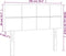 vidaXL - Hoofdbord - 100x5x78/88 - cm - stof - donkergrijs