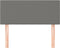 vidaXL - Hoofdbord - 100x5x78/88 - cm - stof - donkergrijs
